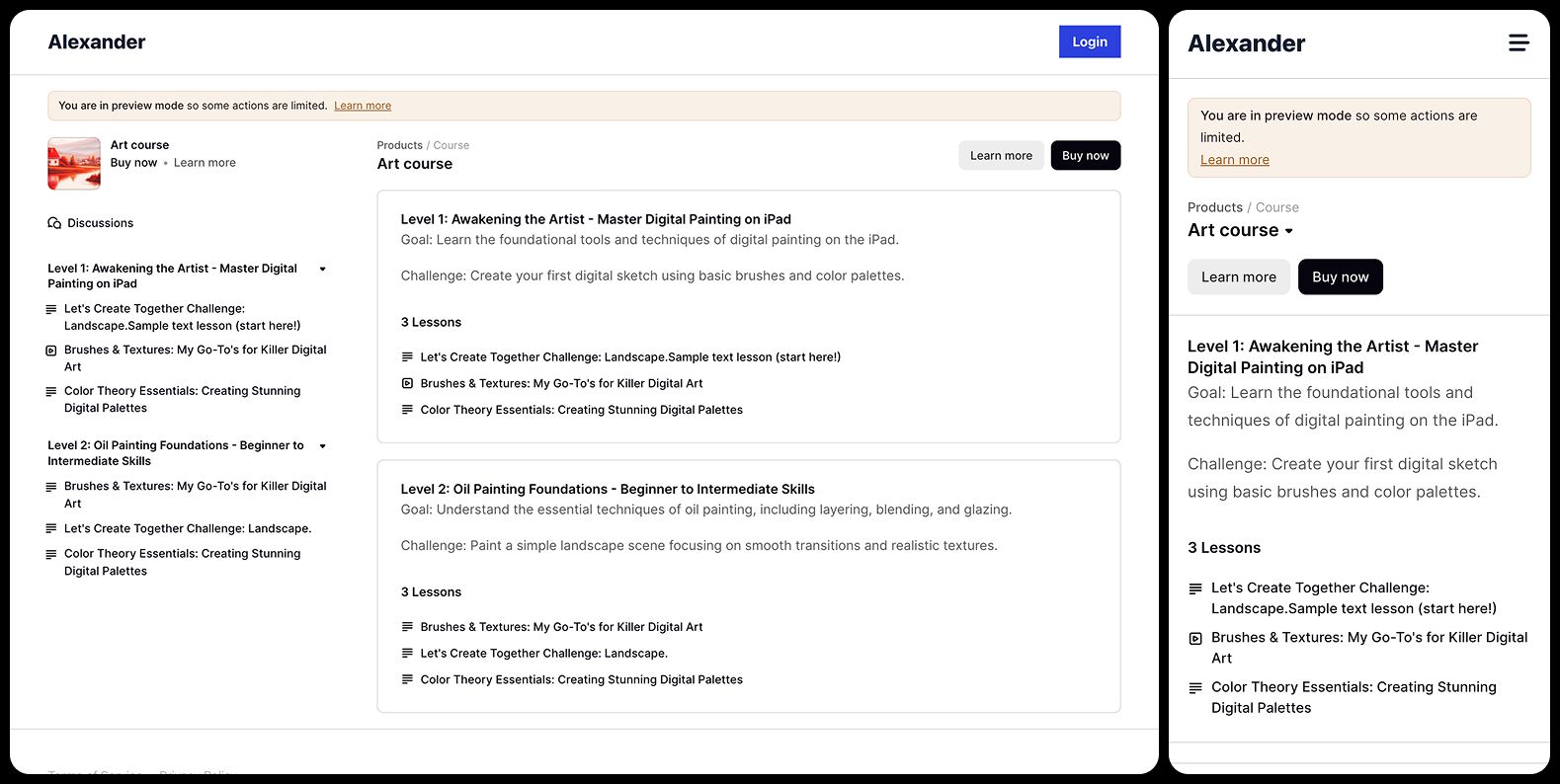 Podia Course UX